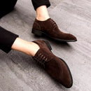 Scarpe Eleganti Uomo Stile Camoscio Veneto