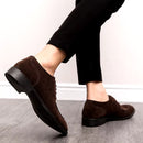 Scarpe Eleganti Uomo Stile Camoscio Veneto