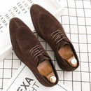 Scarpe Eleganti Uomo Stile Camoscio Veneto